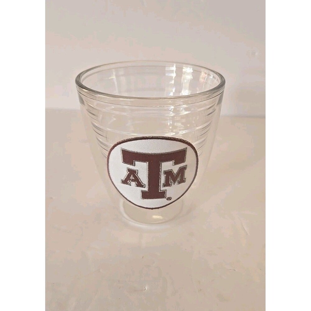 Texas A&M Aggies Tervis Tumbler Hot Cold Cup Clear 8oz Patch